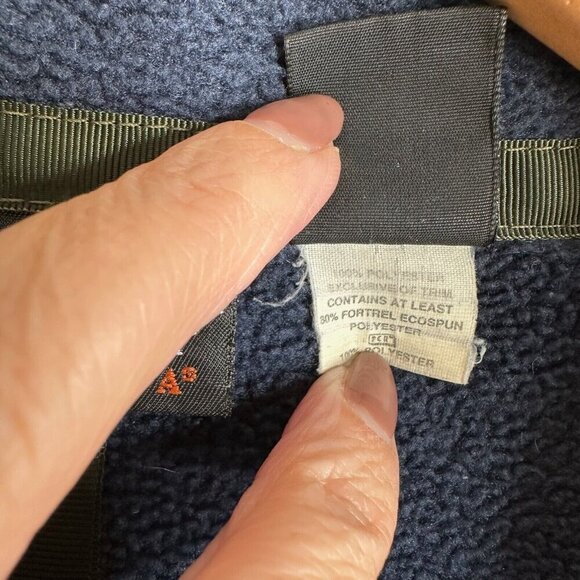 Vintage Patagonia Synchilla Jacket Deep Pile Fleece Womens M Navy Blue Made USA‎ - Picture 6 of 11
